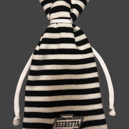 MonoChrome Tie Top Beanie