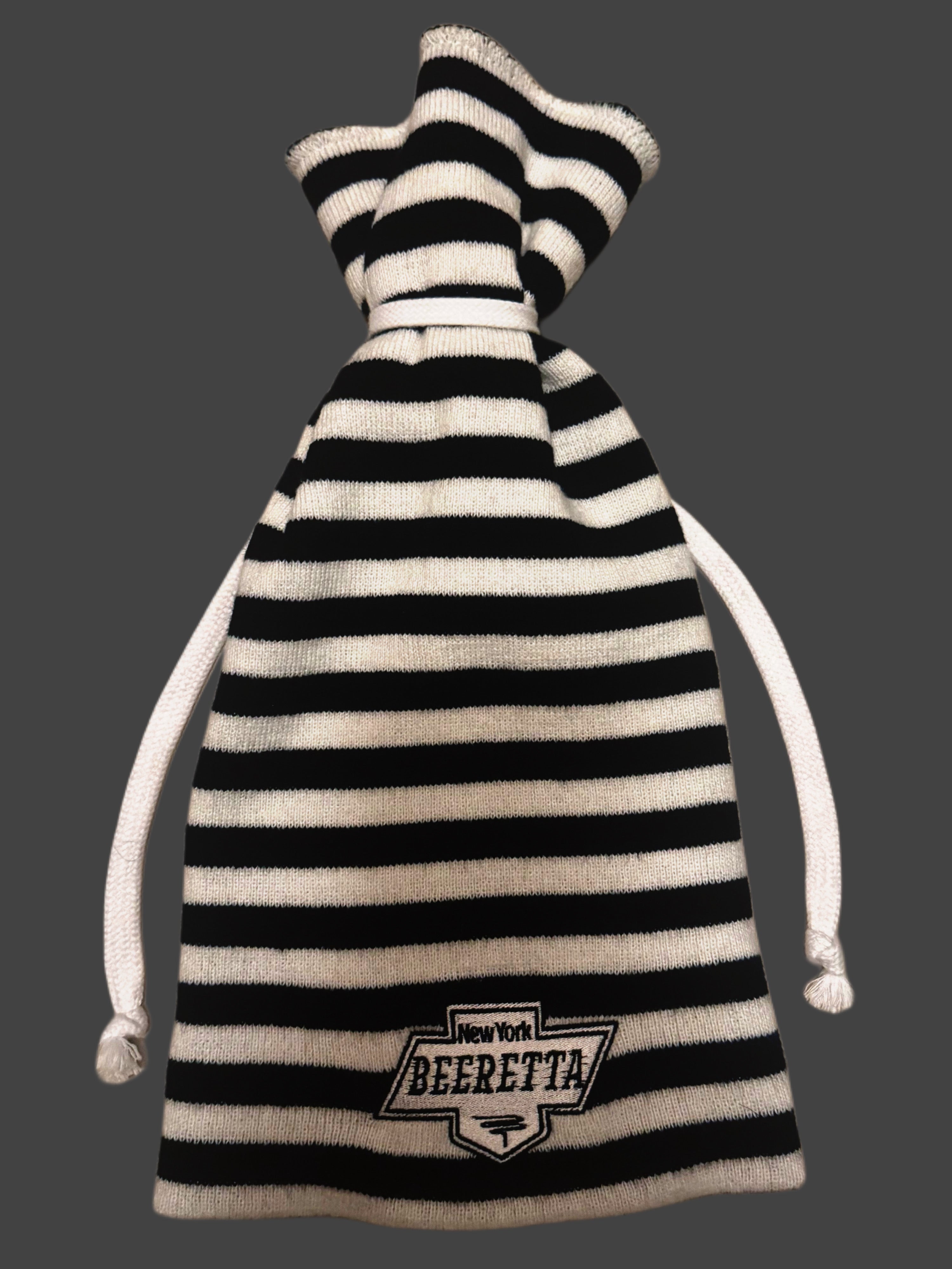 MonoChrome Tie Top Beanie